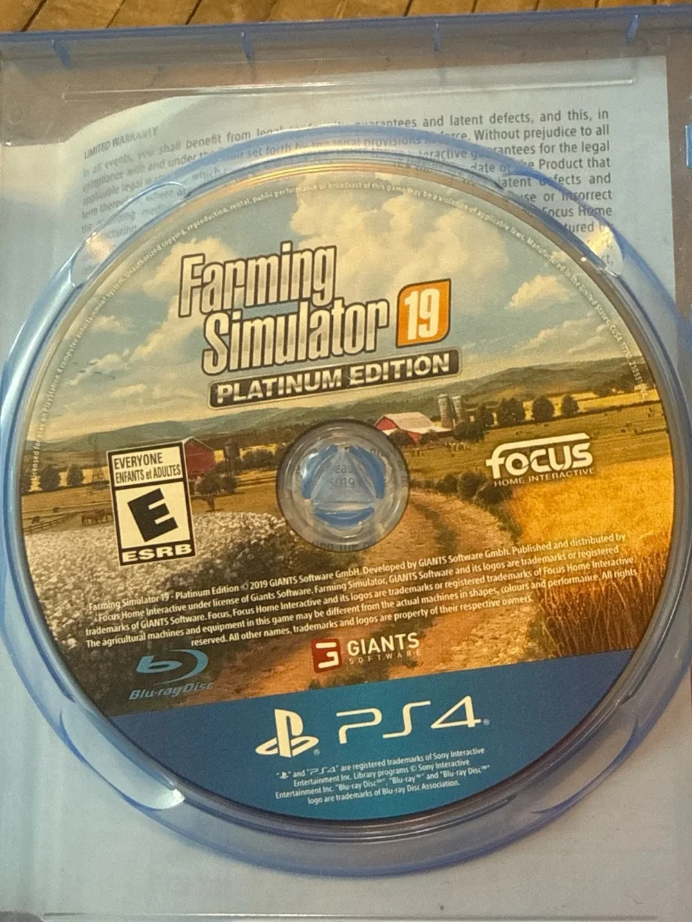 Farming Simulator 19 Platinum Edition (Sony PlayStation 4, 2019, PS4) authentic